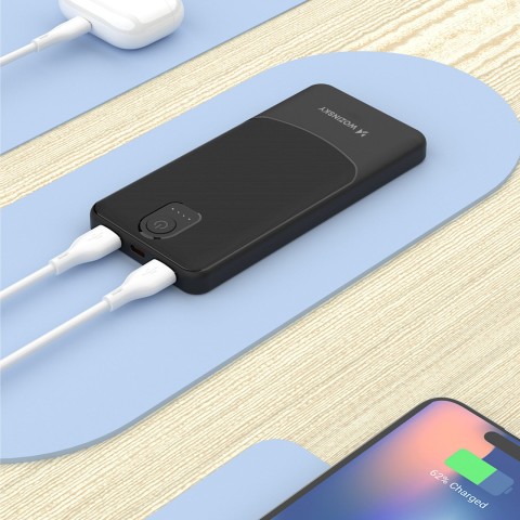 
Nešiojamoji baterija Wpower WPBBK-2 10000mAh USB-A USB-C - juoda
