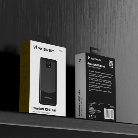 
Nešiojamoji baterija Wpower WPBBK-2 10000mAh USB-A USB-C - juoda
