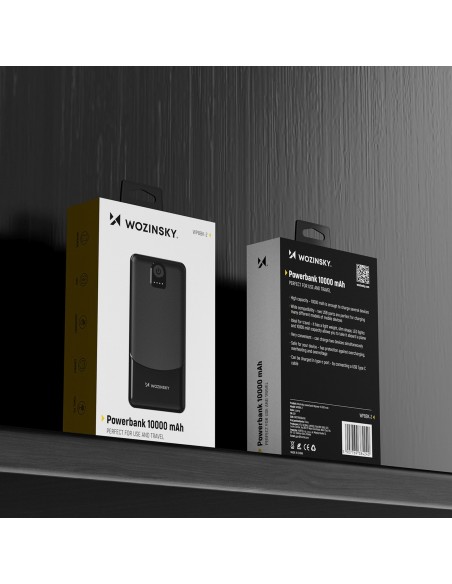 
Nešiojamoji baterija Wpower WPBBK-2 10000mAh USB-A USB-C - juoda

