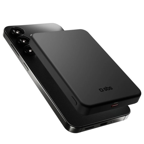 
„Mag Power Qi2 5000 mAh MagSafe USB-C PD 20W“ belaidis įkroviklis – juodas
