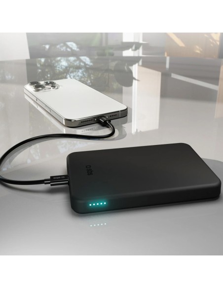 
„Mag Power Qi2 5000 mAh MagSafe USB-C PD 20W“ belaidis įkroviklis – juodas
