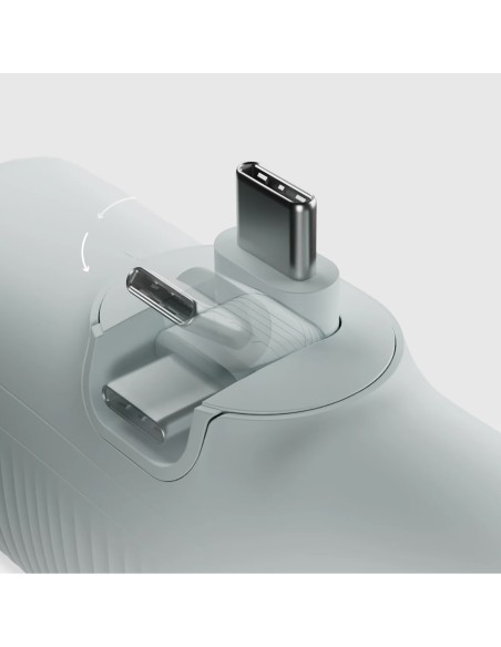 
„EcoPower“ 5000 mAh 10 W išorinė baterija su integruotu USB-C prievadu – pilka
