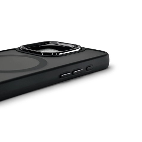 
„iPhone 17“ madingas dėklas „MagSafe“ apsauginis dėklas – juodas
