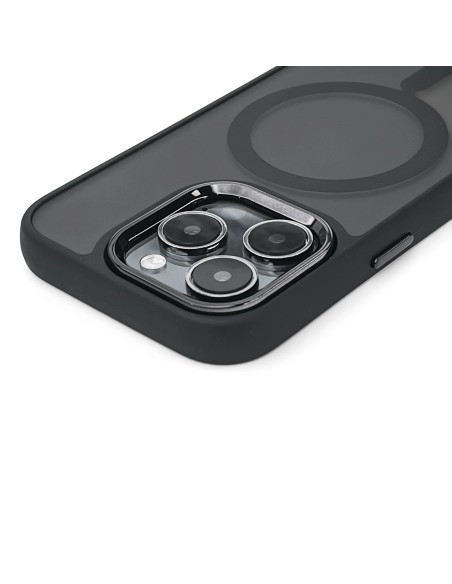 
„iPhone 17“ madingas dėklas „MagSafe“ apsauginis dėklas – juodas
