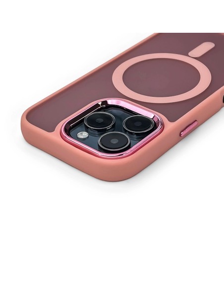
„iPhone 17“ madingas dėklas „MagSafe“ apsauginis dėklas – rožinis
