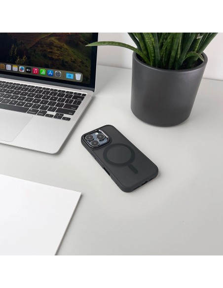
„iPhone 17 Pro“ madingas dėklas „MagSafe“ apsauginis dėklas – juodas
