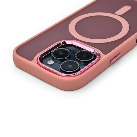 
„iPhone 17 Pro“ madingas dėklas „MagSafe“ apsauginis dėklas – rožinis
