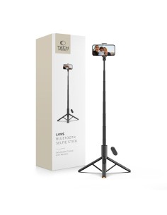 
Sulankstomas asmenukių lazdos trikojis su „Bluetooth“ nuotolinio valdymo pultu, 146 cm
