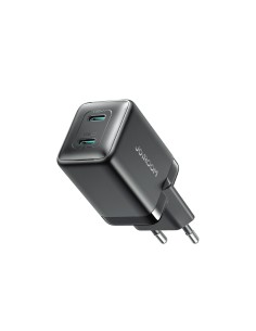 
2x USB-C EU 45W sieninis įkroviklis - juodas

