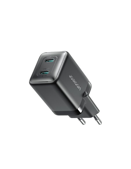 
2x USB-C EU 45W sieninis įkroviklis - juodas
