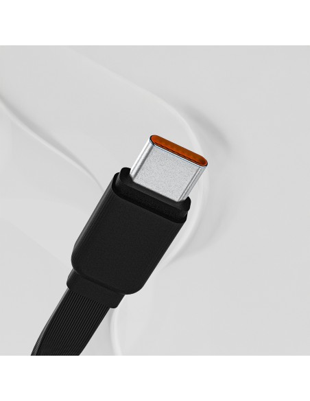 
K32 10000 mAh išorinė baterija su integruotu USB-C „iPhone Lightning“ laidu, 22,5 W – juoda
