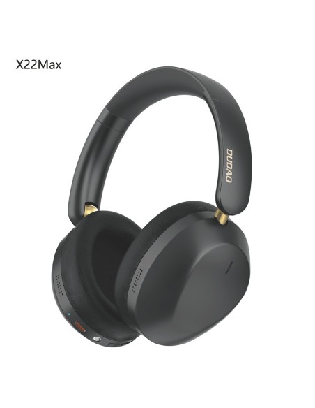 
„X22 Max Bluetooth ANC“ belaidės ant ausies dedamos ausinės – juodos
