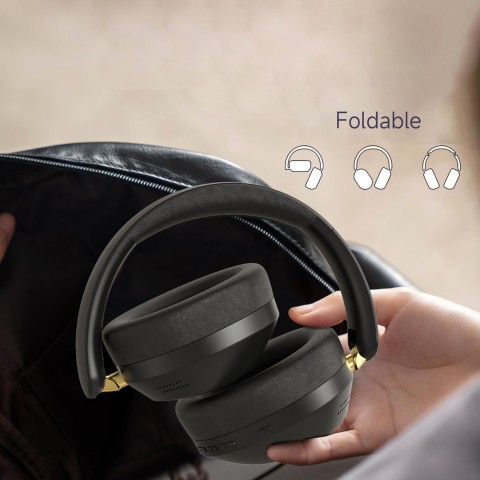 
„X22 Max Bluetooth ANC“ belaidės ant ausies dedamos ausinės – juodos
