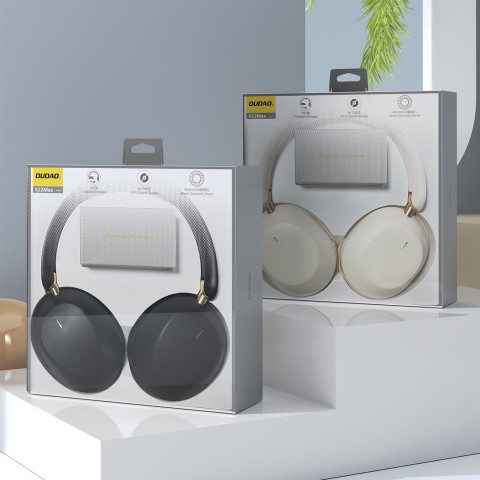 
„X22 Max Bluetooth ANC“ belaidės ant ausies dedamos ausinės – juodos
