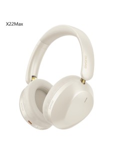 
„X22 Max Bluetooth ANC“ belaidės ant ausies dedamos ausinės – smėlio spalvos
