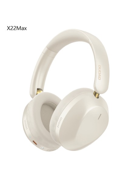 
„X22 Max Bluetooth ANC“ belaidės ant ausies dedamos ausinės – smėlio spalvos
