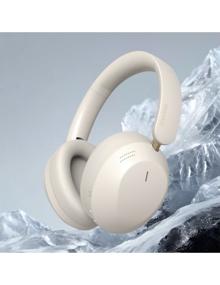 
„X22 Max Bluetooth ANC“ belaidės ant ausies dedamos ausinės – smėlio spalvos
