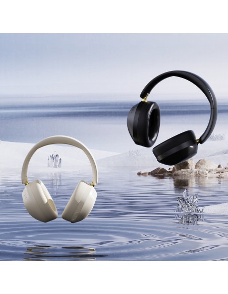 
„X22 Max Bluetooth ANC“ belaidės ant ausies dedamos ausinės – smėlio spalvos
