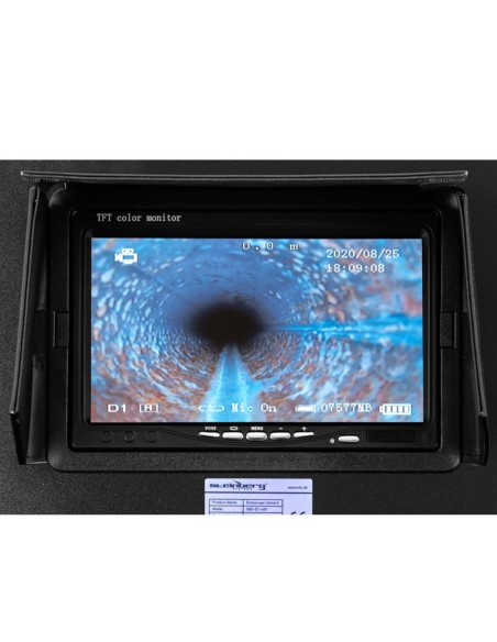 Endoskopinė tikrinimo kamera LCD TFT 7'' sk. vamzdžiai 40-80 mm, ilgis 50 m Endoskopinė tikrinimo kamera LCD TFT 7'' sk. vamzdžiai 40-80 mm, ilgis 50 m