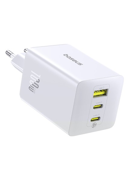 
„EnerFill FE11“ 2x USB-C USB-A 100 W sieninis įkroviklis – baltas

