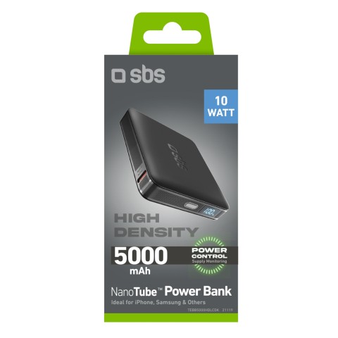 
Įkroviklis su LCD ekranu 5000mAh USB-C 10W - juodas
