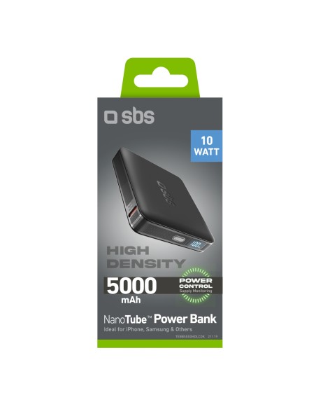 
Įkroviklis su LCD ekranu 5000mAh USB-C 10W - juodas
