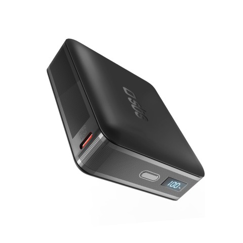 
Nešiojamoji baterija su LCD ekranu 20000mAh USB-C 65W - juoda
