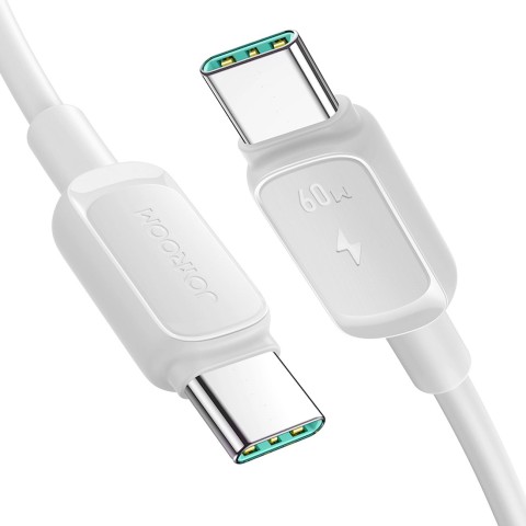 
USB-C 60W 1,2 m įkrovimo laidas – baltas
