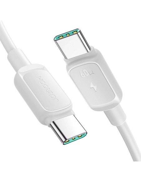 
USB-C 60W 1,2 m įkrovimo laidas – baltas
