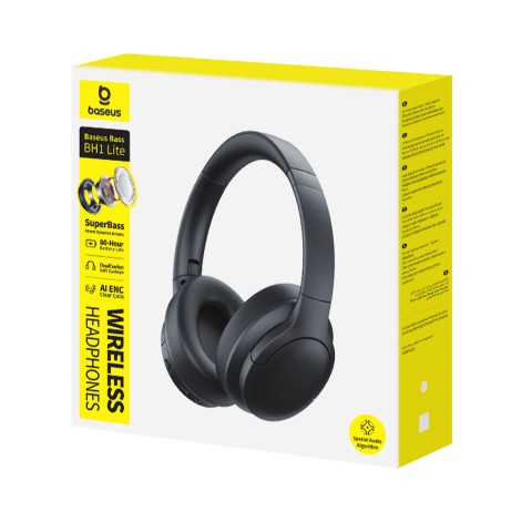 
„Bass BH1“ belaidės „Bluetooth“ ausinės – juodos
