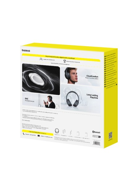 
„Bass BH1“ belaidės „Bluetooth“ ausinės – juodos
