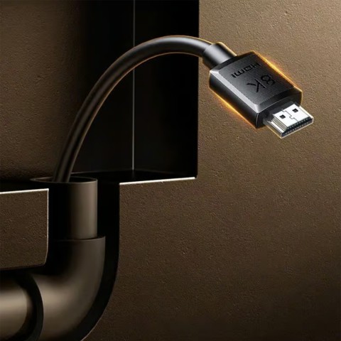 
HDMI 8K garso ir vaizdo kabelis 5 m – juodas
