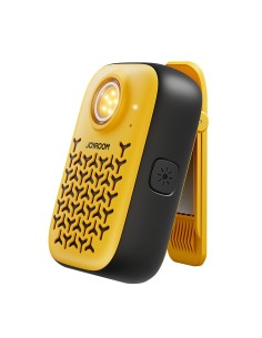 
Nešiojama garso kolonėlė su žibintuvėliu, magnetu ir „Bluetooth“ laikikliu, IP67 – geltona

