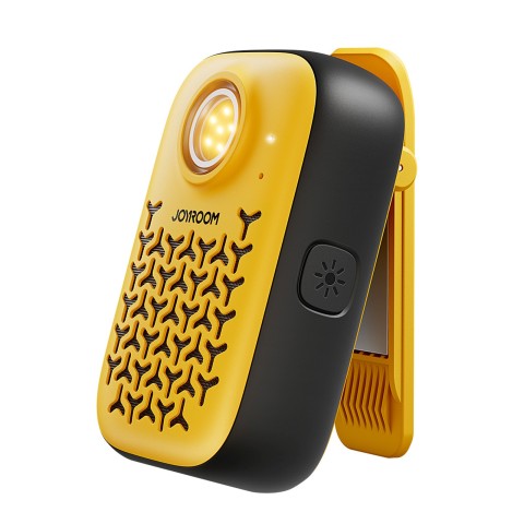 
Nešiojama garso kolonėlė su žibintuvėliu, magnetu ir „Bluetooth“ laikikliu, IP67 – geltona
