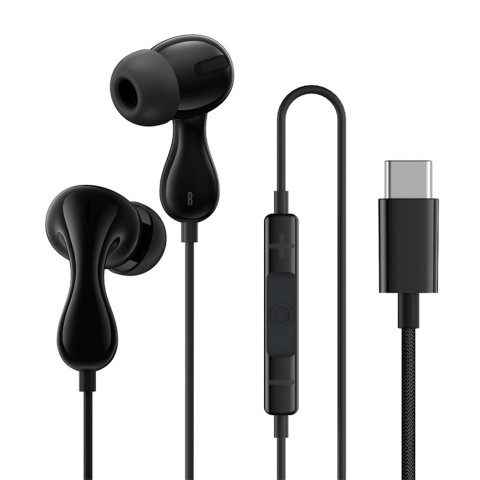 
„Encok CZ20“ USB-C laidinės į ausis įdedamos ausinės – juodos
