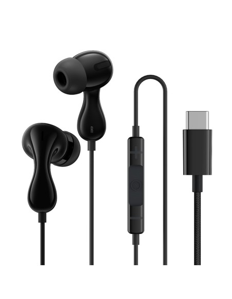 
„Encok CZ20“ USB-C laidinės į ausis įdedamos ausinės – juodos
