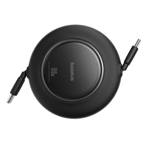 
Ištraukiamas USB-C laidas 100W 2m - juodas
