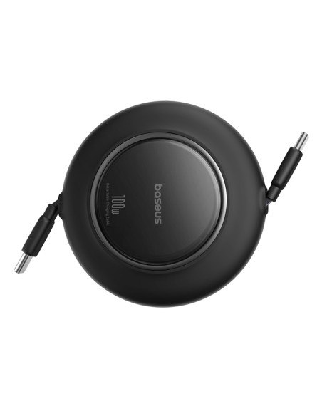
Ištraukiamas USB-C laidas 100W 2m - juodas
