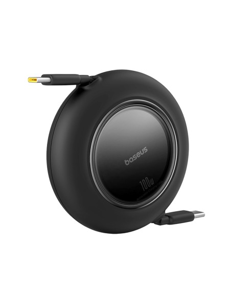 
Ištraukiamas USB-C laidas 100W 2m - juodas
