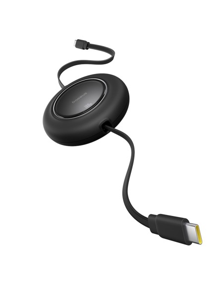 
Ištraukiamas USB-C laidas 100W 2m - juodas
