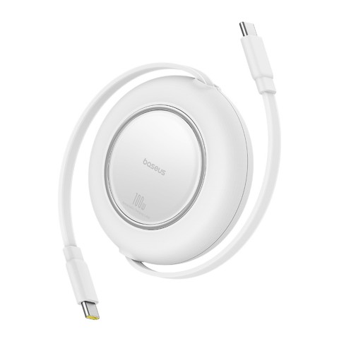 
Ištraukiamas USB-C laidas 100W 2m – baltas
