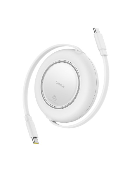 
Ištraukiamas USB-C laidas 100W 2m – baltas
