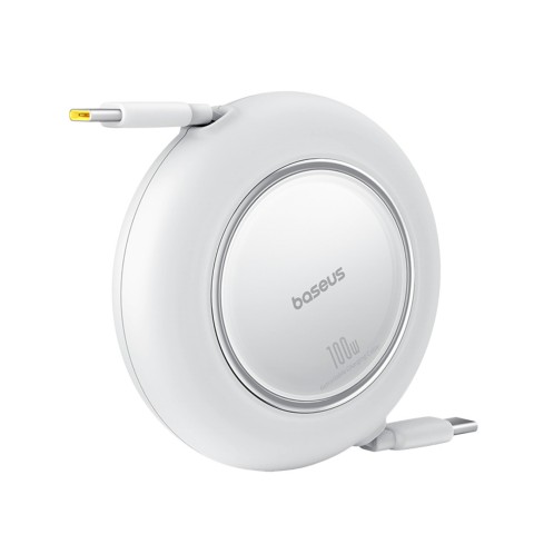 
Ištraukiamas USB-C laidas 100W 2m – baltas
