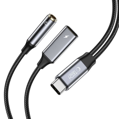 
USB-C – USB-C / 3,5 mm mini lizdo laidas – juodas
