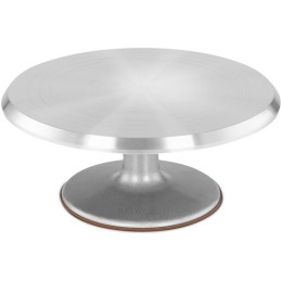 Tortų stovas tortams tortams tortų stovas besisukantis aliuminio sk. 31 cm