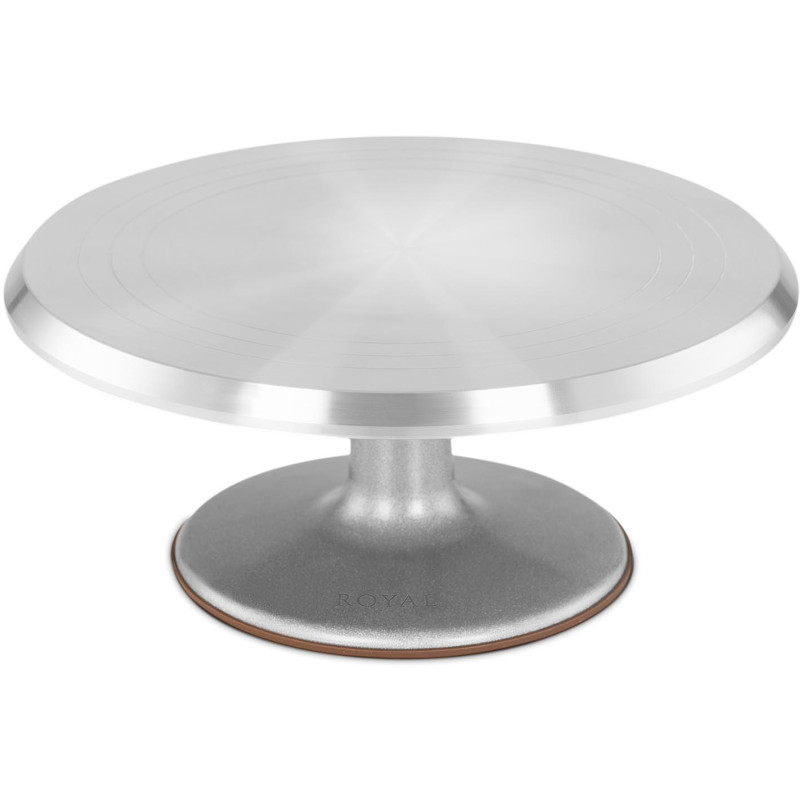 Tortų stovas tortams tortams tortų stovas besisukantis aliuminio sk. 31 cm
