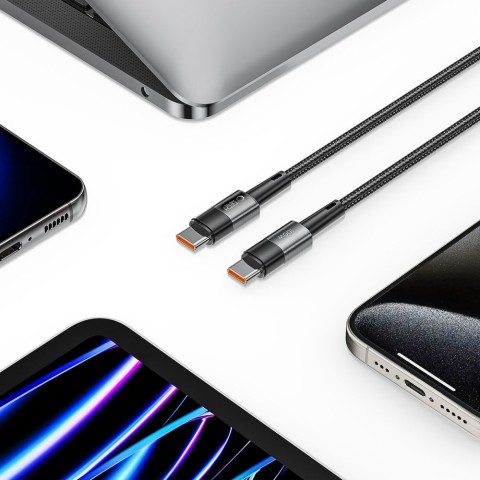 
USB-C UltraBoost PD 100W 5A 0,25 m kabelis – pilkas
