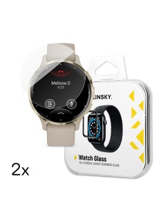 
Grūdintas stiklas „Garmin Venu 3S 41mm Full Glue“ išmaniajam laikrodžiui – 2 vnt.
