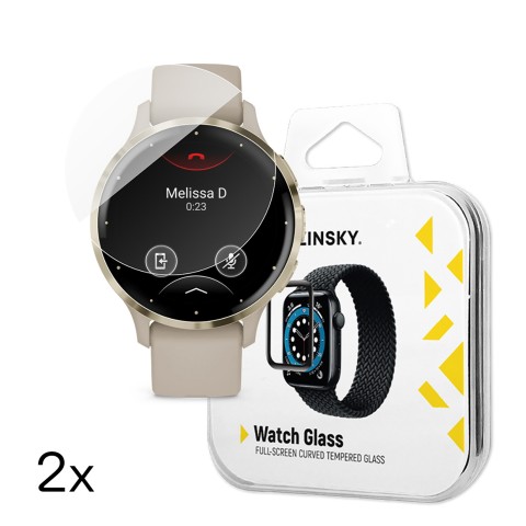 
Grūdintas stiklas „Garmin Venu 3S 41mm Full Glue“ išmaniajam laikrodžiui – 2 vnt.
