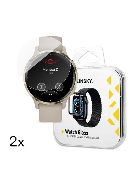 
Grūdintas stiklas „Garmin Venu 3S 41mm Full Glue“ išmaniajam laikrodžiui – 2 vnt.

